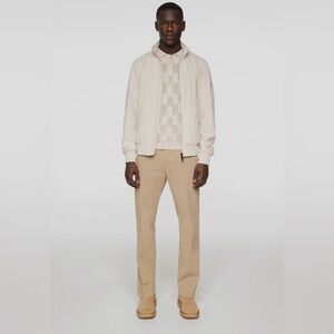 J.Lindberg men’s cream bomber jacket quiet luxury size M NWT